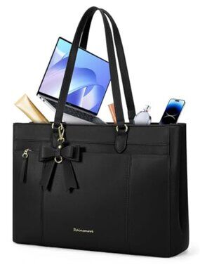🆕 Work Tote Bags for Women 15.6 Inch Laptop Bag Womens Waterproof PU Laptop